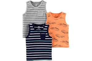 Simple Joys by Carter's Boys' Toddler 3-Pack Tank Tops