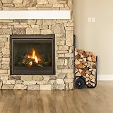 Relaxdays Steel Firewood Cart 2 Wheels Log Transport Storage Indoor Outdoor view 5