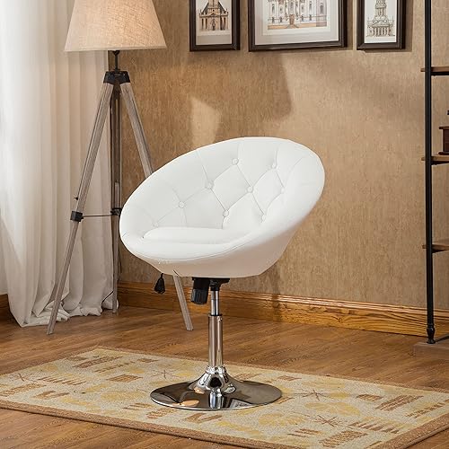 Roundhill Furniture Noas Contemporary Round Tufted Back Tilt