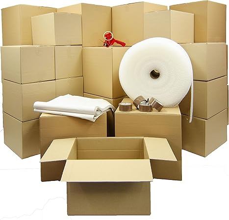 Moving Home Store Kit de mudanza de casa Grande – 51 Cajas de cartón de Embalaje Fuerte,