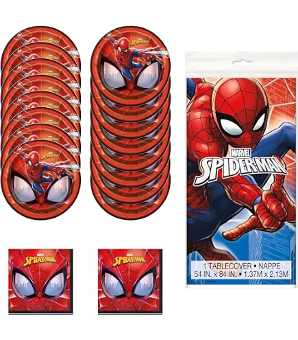Amscan Spider-Man Head Shaped Plates - 7