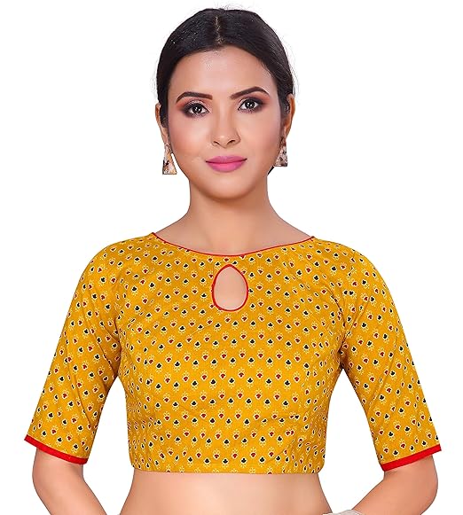yellow cotton blouse