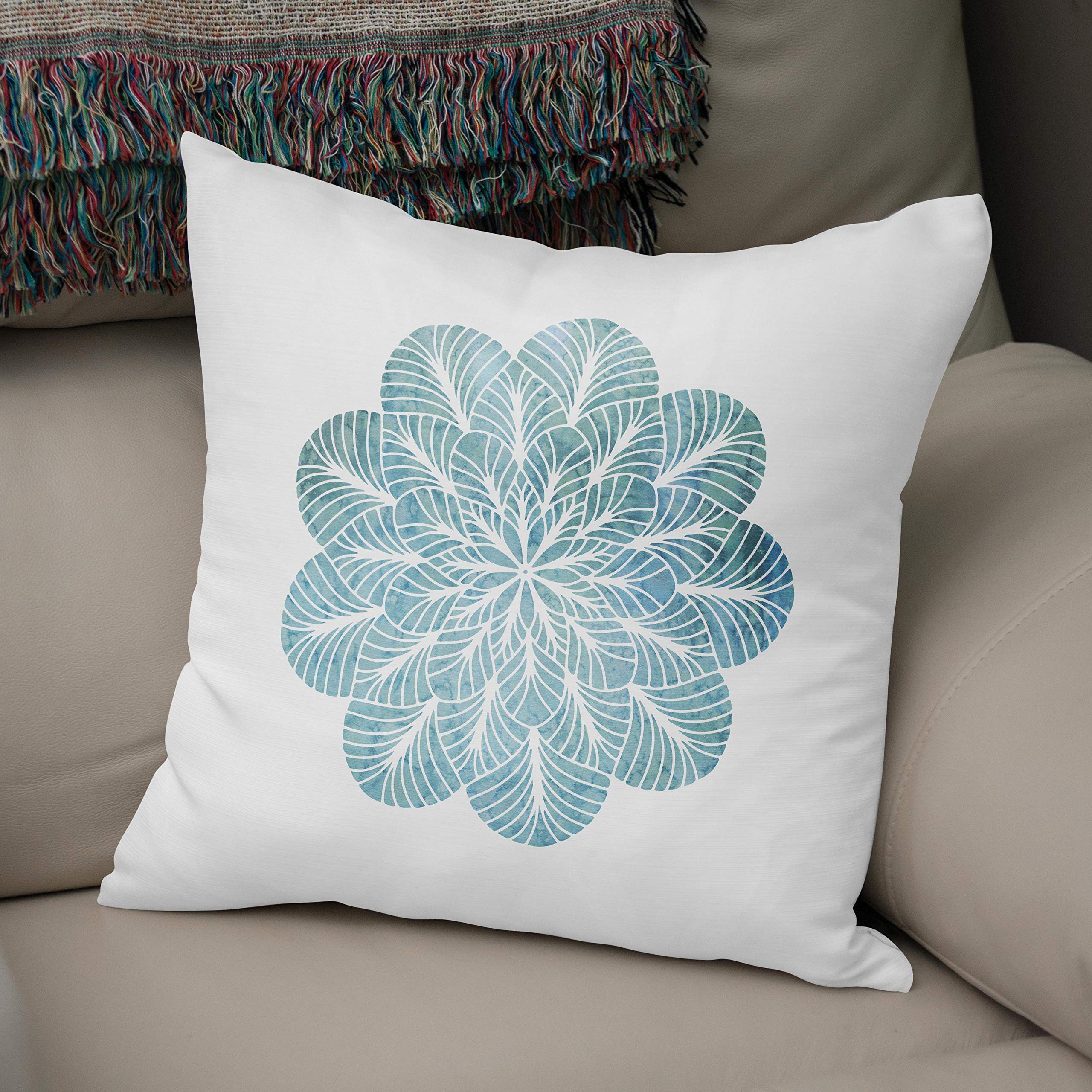 Bonamaison, Decorative Cushion Cover - 50% Cotton 50% Polyester - 43x43cm - Designed and Manufactured in Turkey