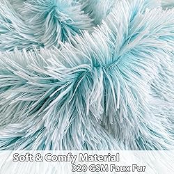 LIFEREVO Fluffy Bean Bag Chair Cover