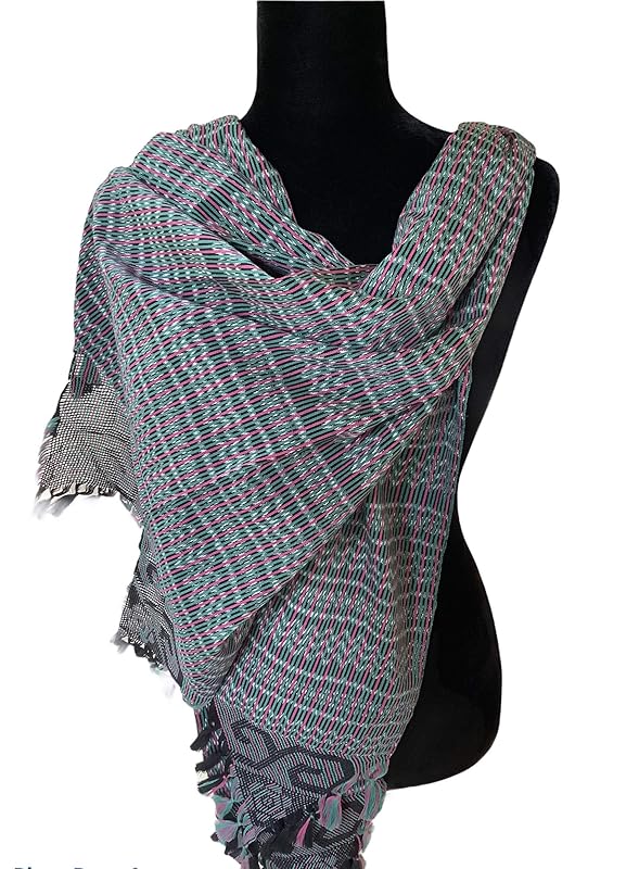 Rebozo Mexicano artesanal tradicional rebozo de bolita de suave y finos hilos de Algodón,en Rebozo Mexicano artesanal tradicional rebozo de bolita de suave y finos hilos de Algodón,en