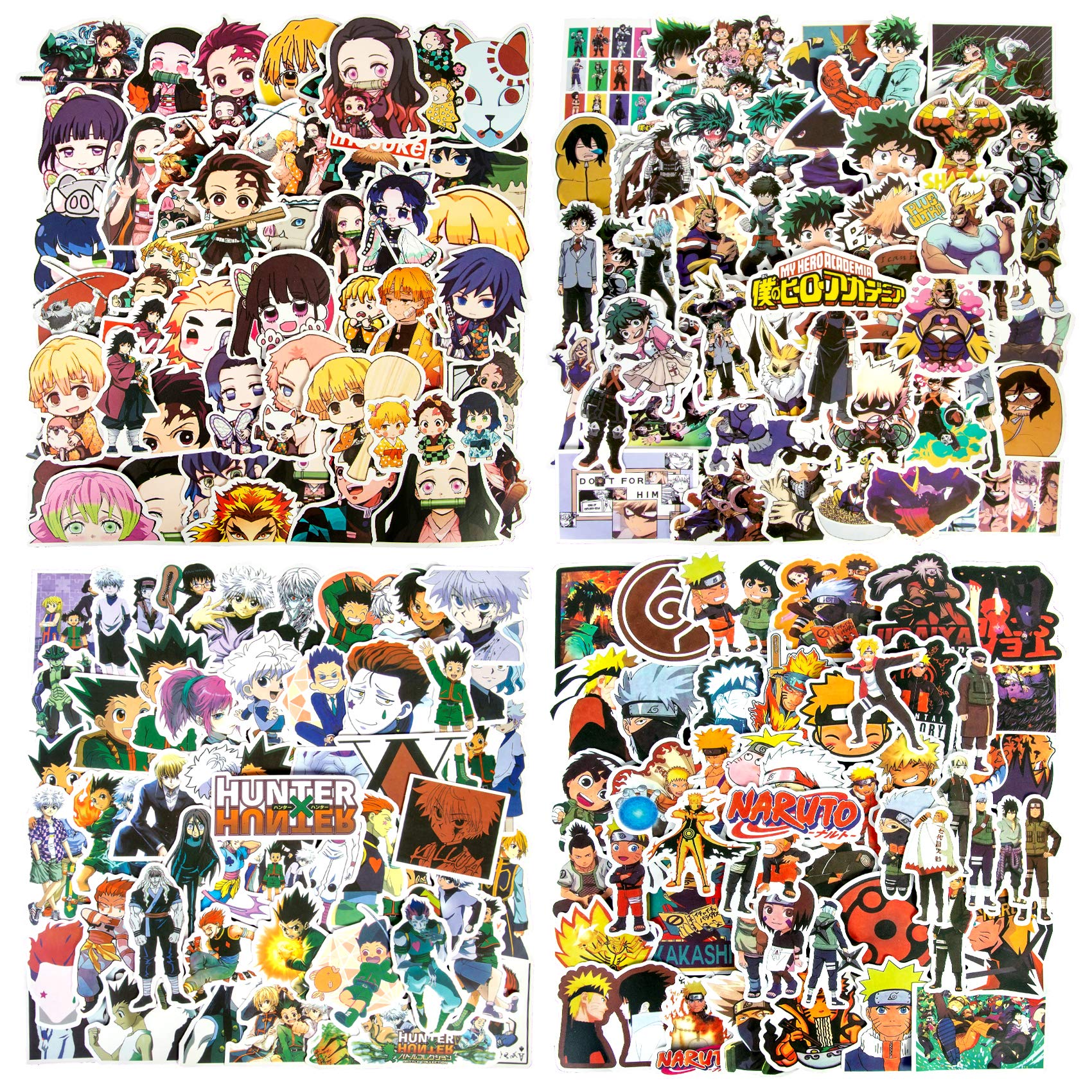 Buy Anime Stickers Mixed Pack 200Pcs, Vinyl Waterproof Laptop Mha