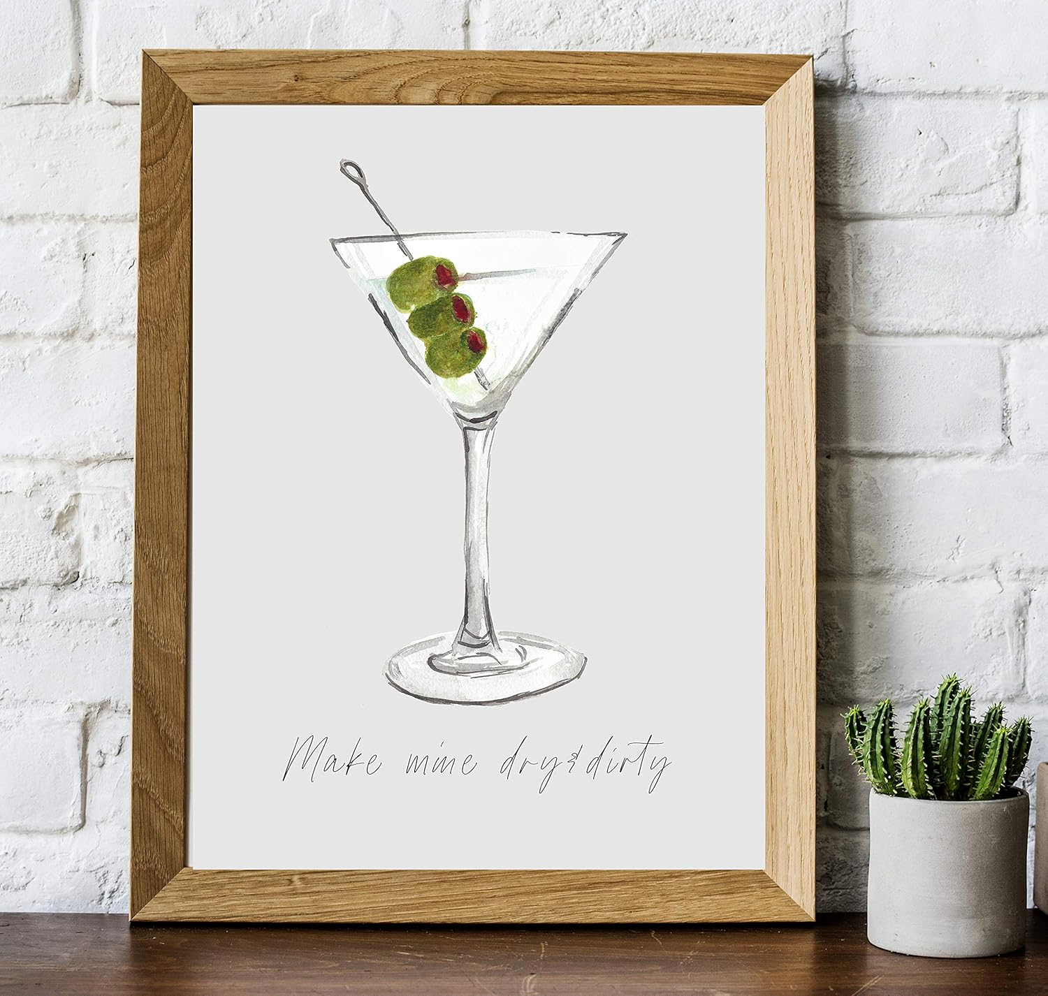 Amazon Com Martini Cocktail Bar Wall Art 8x10 Unframed Decor