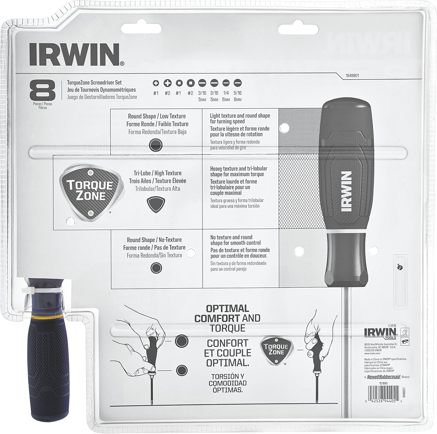 IRWIN Screwdriver Set, 8 Piece (1948801): Home Improvement