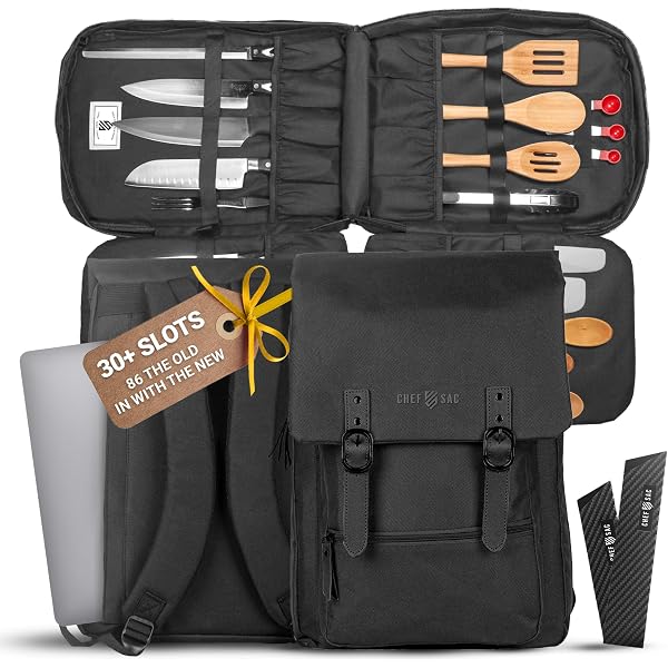 Bolsa Para Cuchillos De Chef EVERPRIDE Con Capacidad Para 20 Cuchillos Y Bolsillo Grande - ¡Gris Y Práctica!