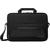 Targus 12-14" Laptop Bag for Business and Travel, Black - Computer Messenger Bag for Men and Women, Durable Water-Resistant Material, Fits 12-14" Laptops and Chromebooks (TBS579GL)