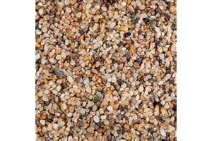 Ausluru 5lb Natural Mixed Color Small Sand Pebbles, 1/5 inch Decorative Stones for Succulents, Pebbles for Vases,Plants Rocks, Aquarium Sand, Top Dressing, Outdoor Decorative Rocks