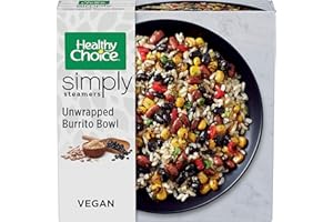 Healthy Choice Simply Steamers Frozen Dinner, Unwrapped Burrito Bowl, 9 Ounce