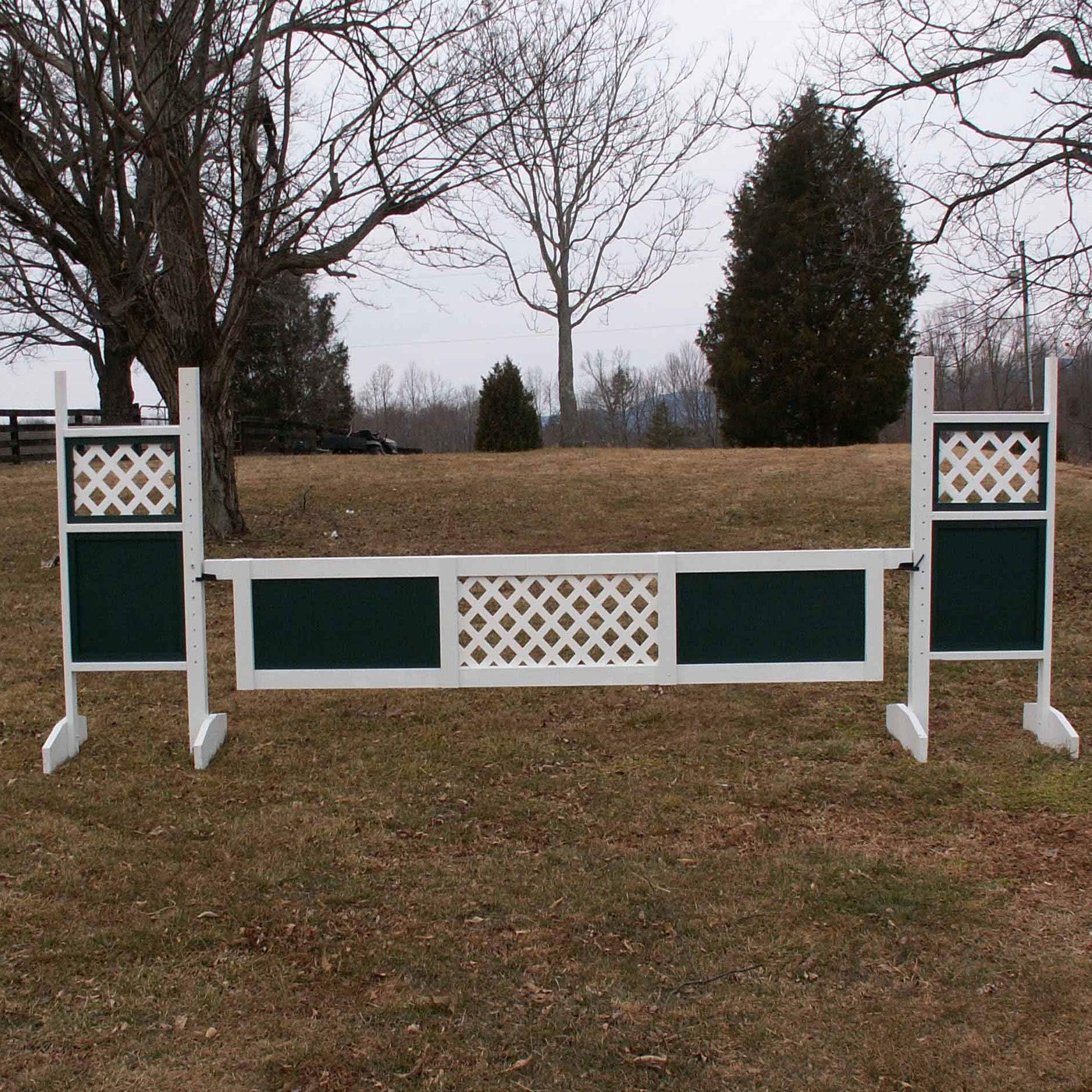 Platinum Jumps 1 Center Panel Lattice Gate Wood Horse Jumps 12ft