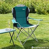 Trail Kestrel Deluxe Camping Chair High Back Teal 120kg Weight Capacity view 2