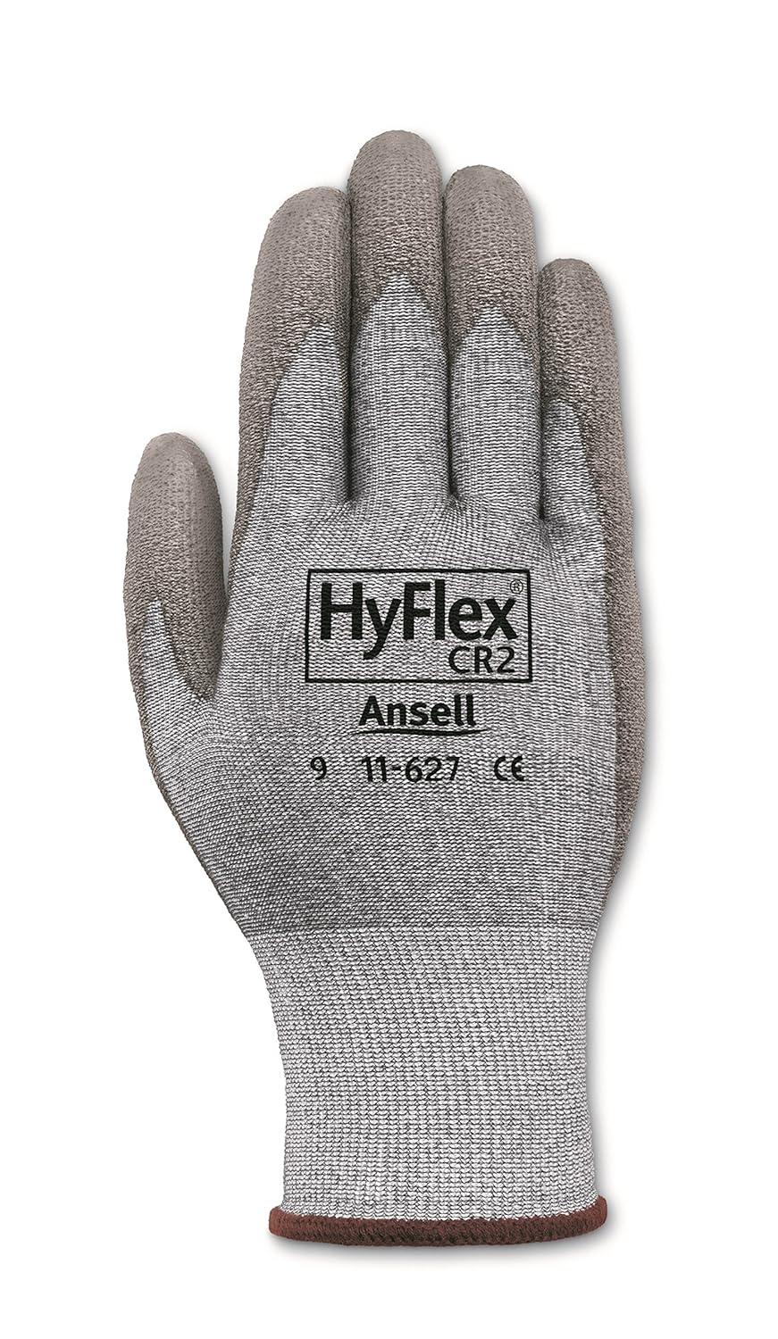 Ansell HyFlex 11-627 Dyneema Glove, Cut Resistant, Polyurethane Coating, Medium, Size 9 (Pack of 1): Cut Resistant Safety Gloves: Industrial & Scientific