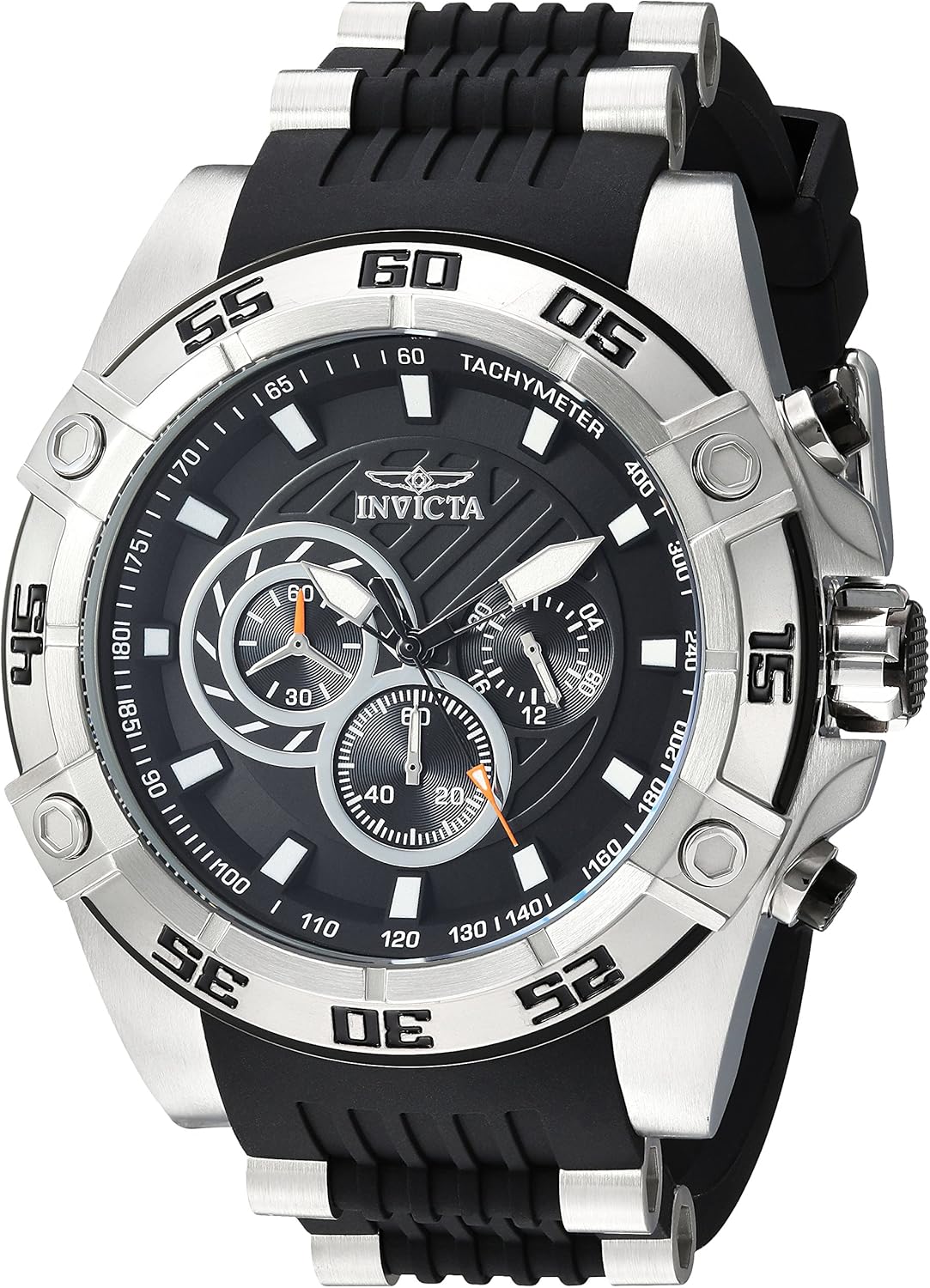 invicta speedway stainless steel case men's watch