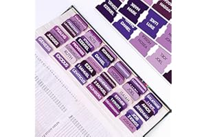 Only Zest Purple Bible Tabs, 90 Large Print Bible Index Tabs for Study Bible, Laminated Easy-to-Read Label, Christian Gift for Women, Men, Kids