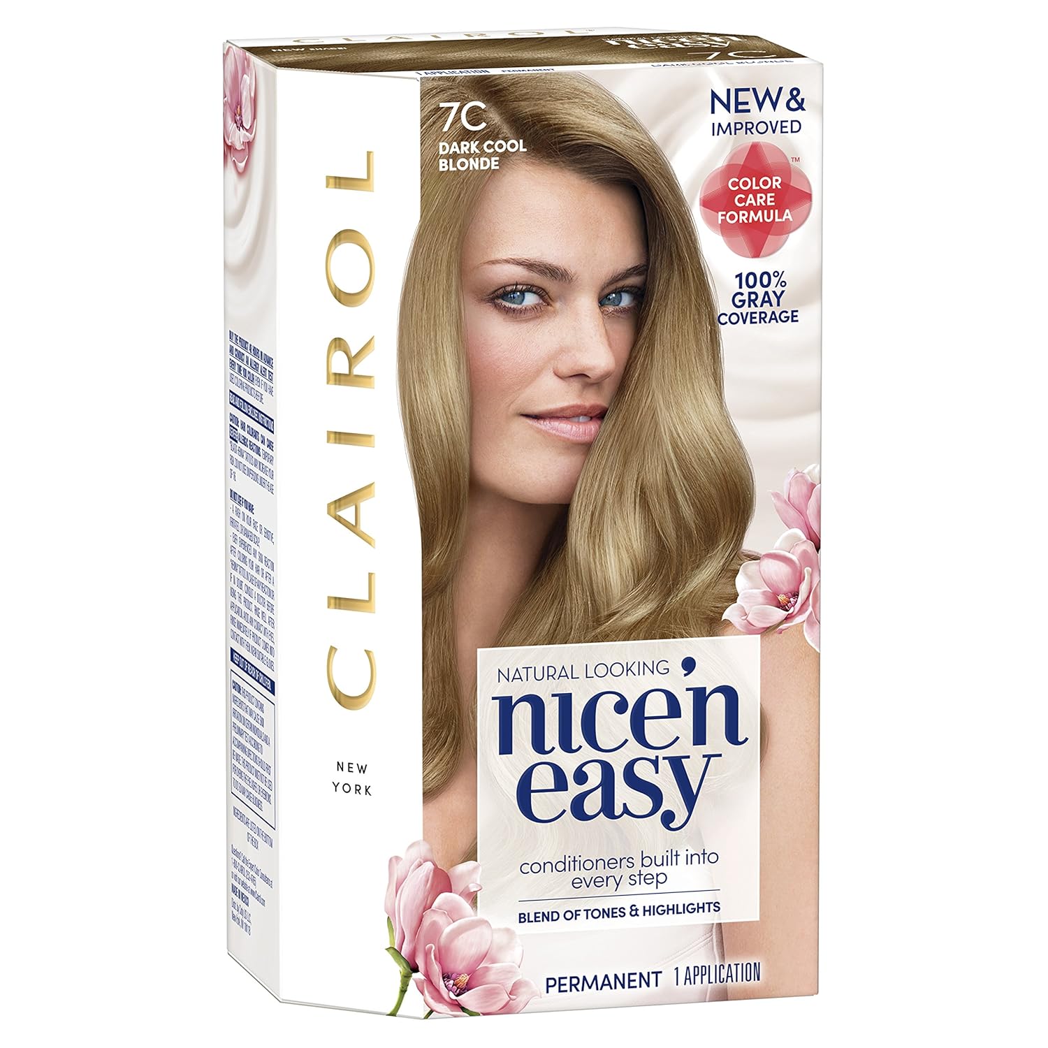Clairol Nice'n Easy Permanent Hair Color, 7C Dark Cool Blonde, Pack of 1 : Beauty