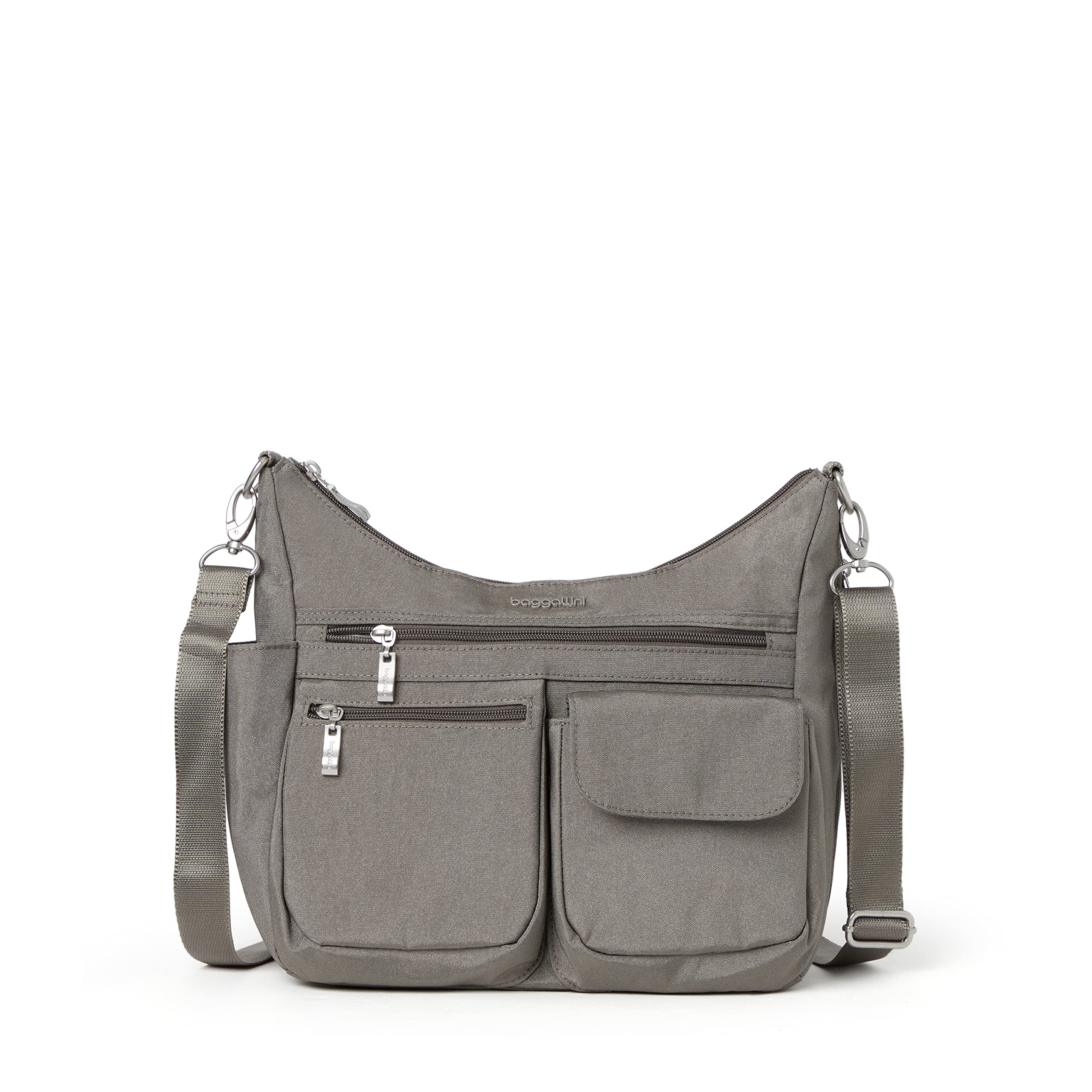 Photo 1 of Baggallini womens Modern Everywhere Bag, Sterling Shimmer, One Size US
