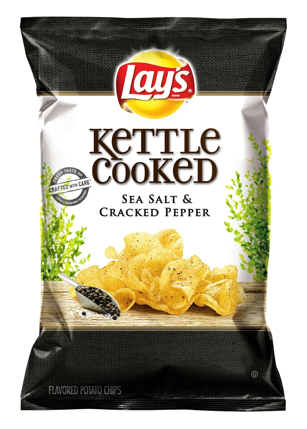 Lay's Kettle Cooked Potato Chips, Sea Salt and Cracked