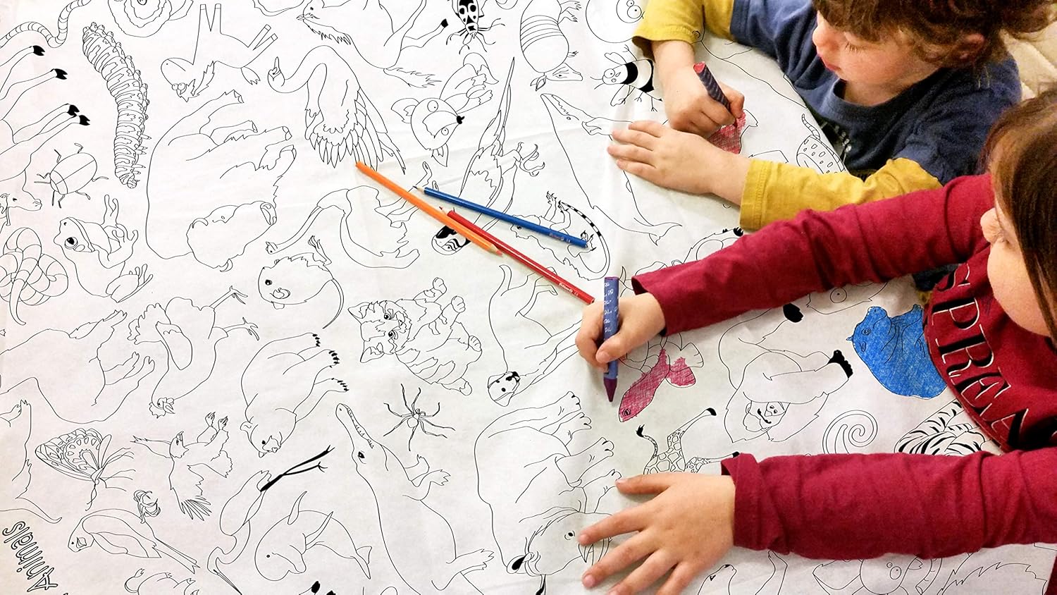 Best coloring thanksgiving table cloth