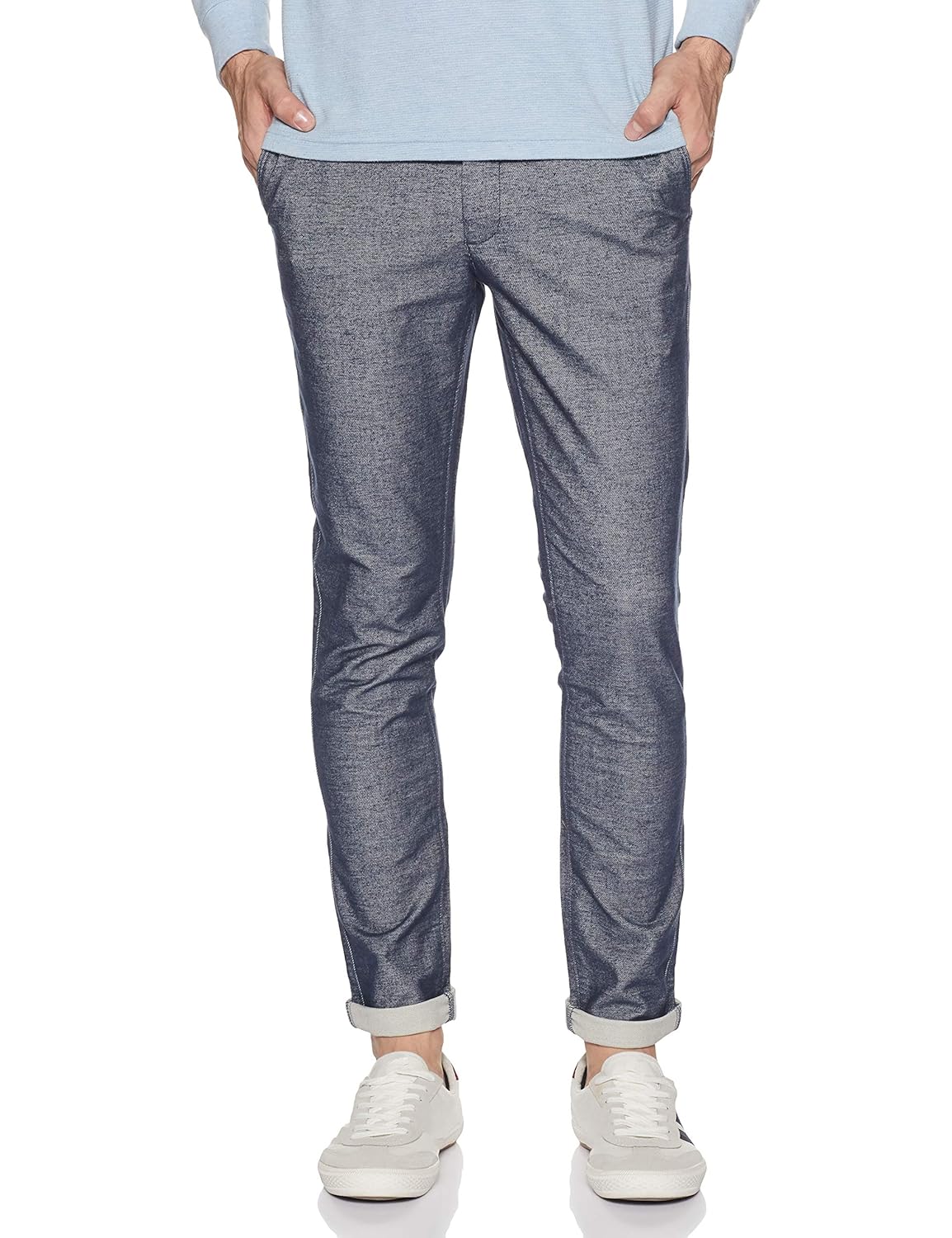 Buy Scullers Mens Regular Fit Trousers Pants at Amazon.in