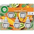 Air Wick Plug in Scented Oil Refill, 5 ct, Fresh Mango & Kiwi, Air Freshener, Essential Oils, Spring Collection