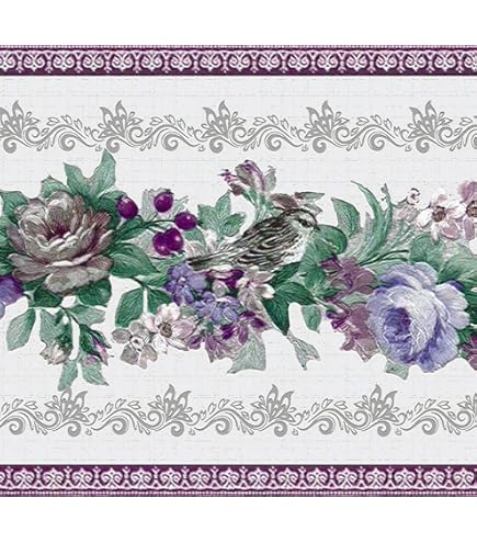花邊設計冊頁12 Amazon.com: CONCORD WALLCOVERINGS ™ 壁紙邊框花卉圖案花朵葉線