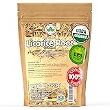 Licorice Root Tea 1LB (16Oz) 100% CERTIFIED Organic Licorice Root Cut and Sifted (Glycyrrhiza glabra ), in 1 lbs. Bulk Reseal