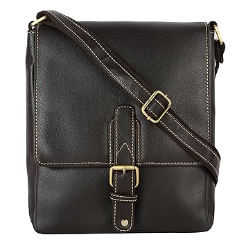 Leather Junction Brown Messenger Bag (27104000C)