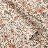 Ywdbzjhs 1 Roll Wildflower Wrapping Paper Mini Roll - 17 In x 33 Ft - Wildflower Garden Floral Gift Wrap Paper for Christmas Birthday Wedding Baby Shower Engagement Bridal Shower