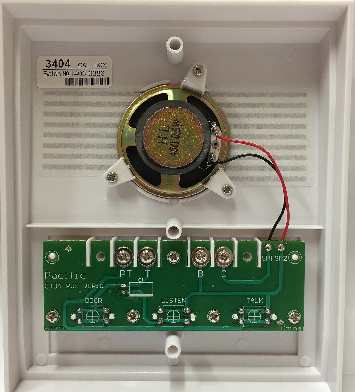 Amazon.com: PACIFIC ELECTRONICS 3404 PACIFIC ELECTRONICS SINGLE ENTRANCE INTERCOM  SYSTEM, 4 WIRE (1/EA): Industrial & Scientific