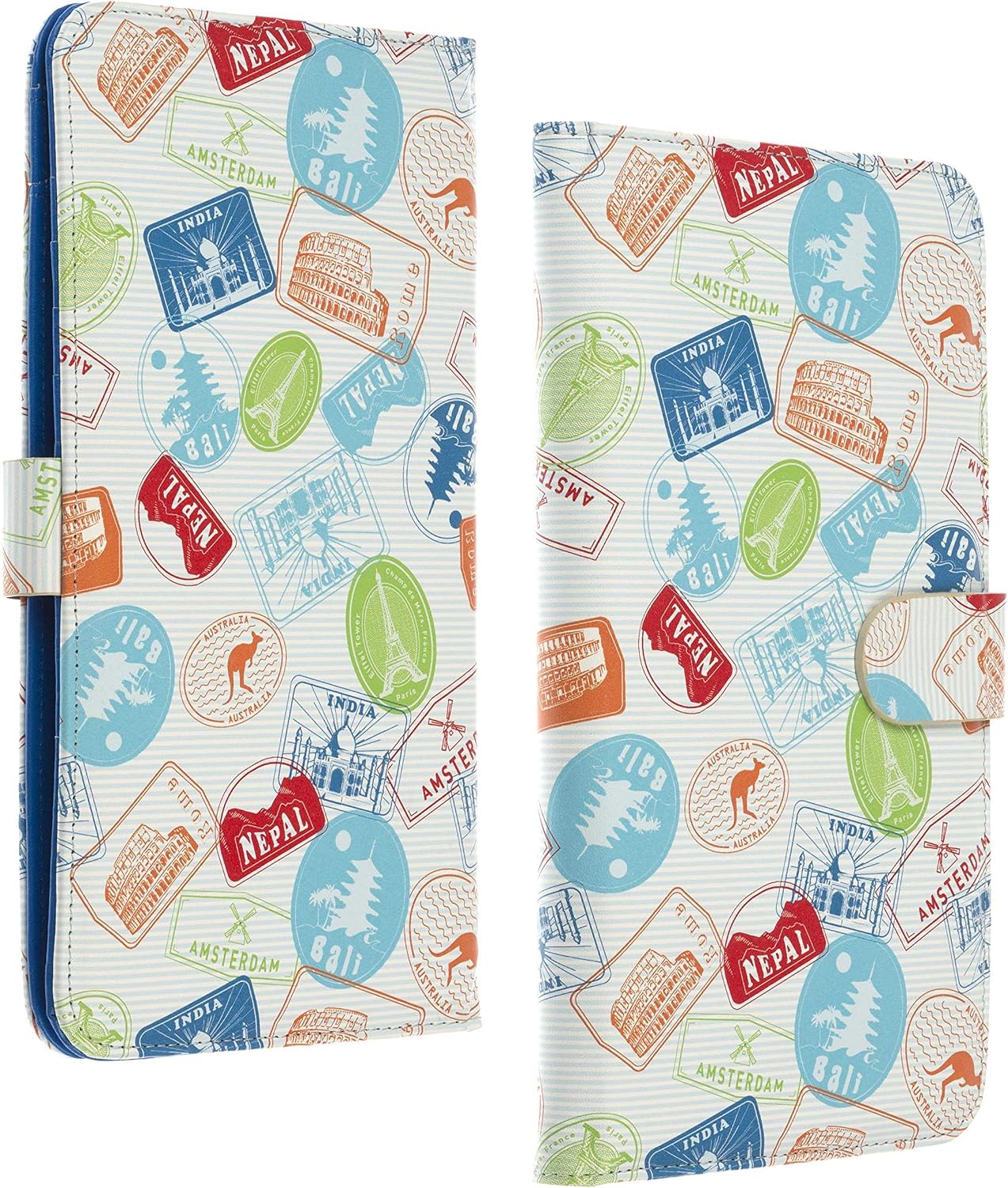 Trendz Passport Wallet 23cm Travel Stamps, Tampons Voyage, 23 cm - Image 4