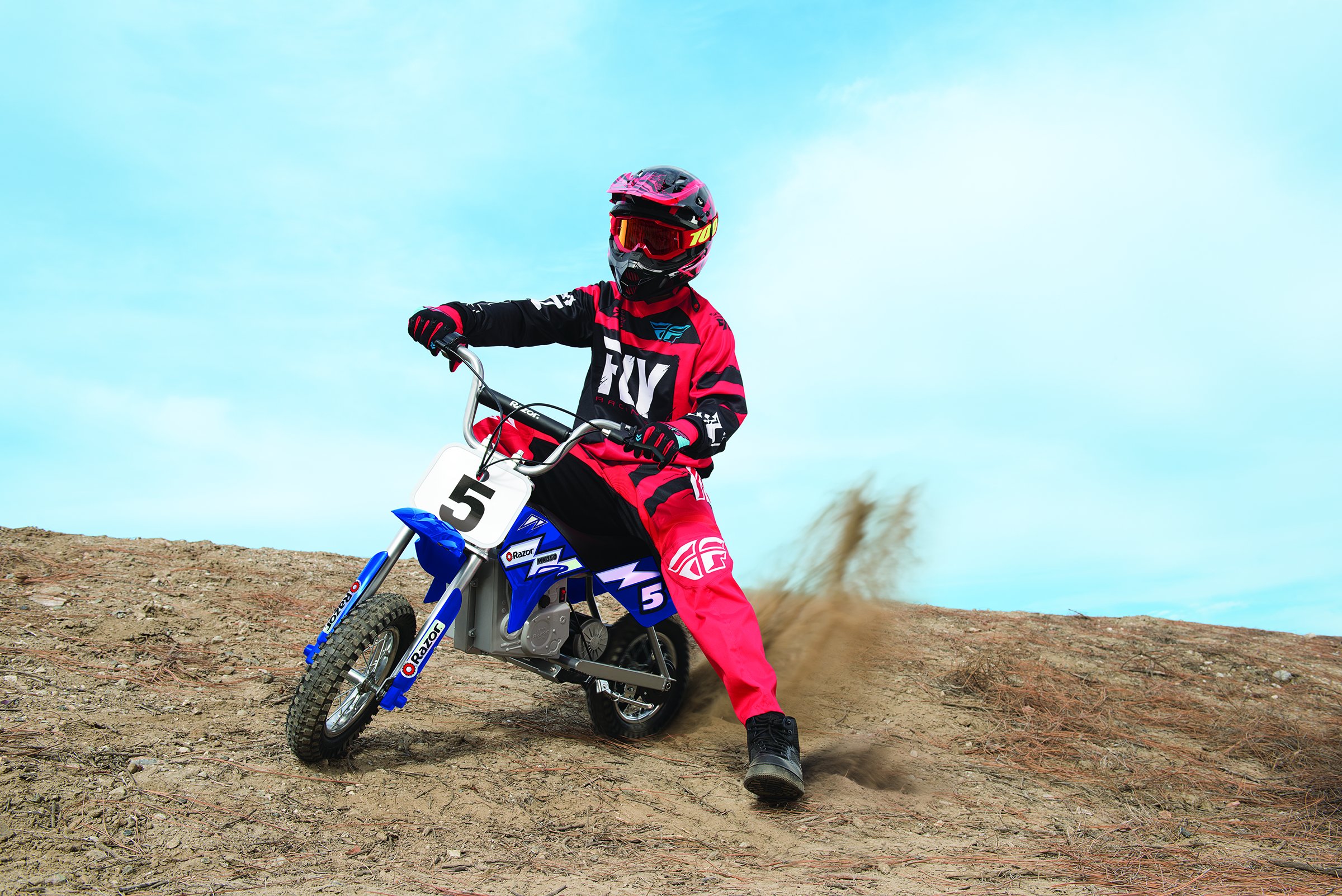 razor mx350 dirt bike blue