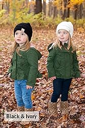 Funky Junque Kids Beanie 2-Pack: Black & Indi Pink
