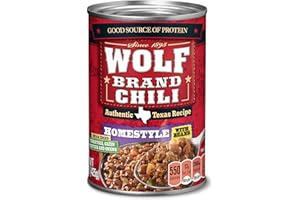 WOLF BRAND Homestyle Chili With Beans, 15 oz. (Pack of 12)