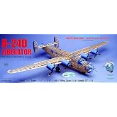 Guillow's Consolidated B-24D Liberator Model Kit, Small | Series 2000 scale replica for Build 'N Show displays, includes high quality balsa parts and decals for J model versions