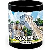 Cozumel Mexico Ceramic Coffee Mug 11oz Island Caribbean Beach - Tea Coffee Mug with Comfortable Grip - Unique Fun Gift Cup for Office or Home - Vibrant Long-Lasting Print ID45211