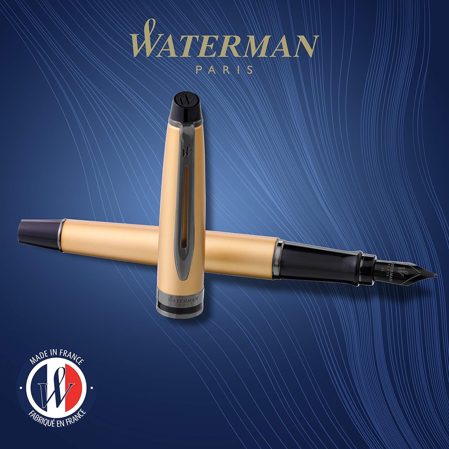 Waterman Expert Fountain Pen, Gold, Fine Nib - Image 3