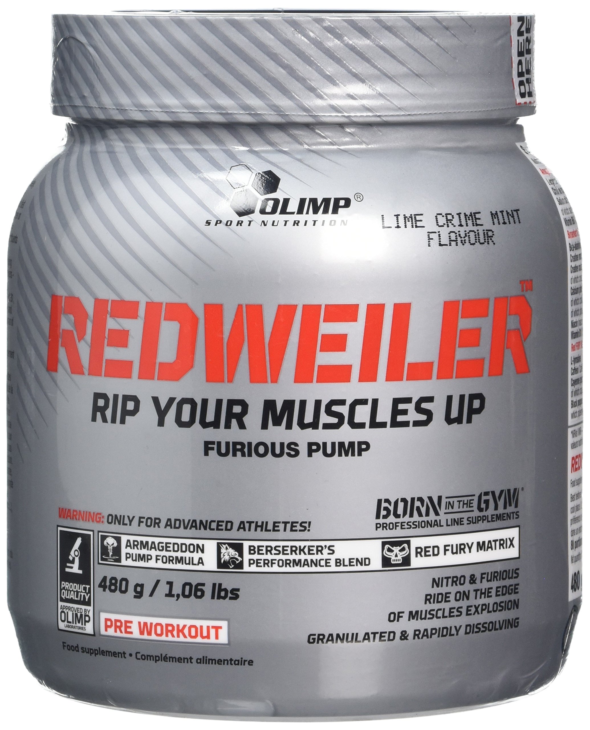 OLIMP SPORT NUTRITION Olimp Labs Crime Mint Redweiler Recovery and Energy Supplement, 480 g