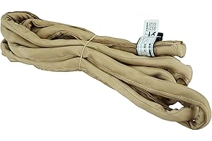 CHENANGO SUPPLY USA Made VR4 X 16' Tan Slings 4'-30' Lengths in Listing, Double PLY Cover Endless Round Poly Lifting Slings, 10,600 lbs Vertical, 8,500 lbs Choker, 21,200 lbs Basket (USA Poly) (16 FT)