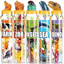 JOYIN 69Pcs Small Animal Figures, Assorted Mini