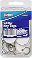 AVERY Metal Rim Key Tags, 1.25" Diameter Tag, Metal Split Ring, White, 50 Tags (11025)