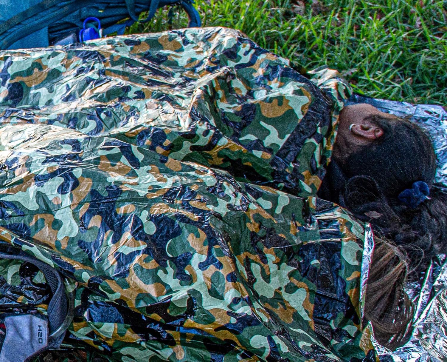 SE Survivor Series Camouflage Reusable Bivy Sleeping Bag - EB122CF: Home Improvement