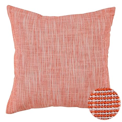 Amazon Com Deconovo Stripe Woven Cushion Covers Toss Pillows