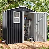 DAUSOLA 6x4 FT Outdoor Storage Shed, Metal Garden