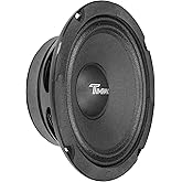 Timpano 6.5 Inch Shallow Midrange Speaker 500 Watts Max Power TPT-MR6-4 PRO, 6.5 Midrange Speakers 4 Ohm Shallow Mount Car Au