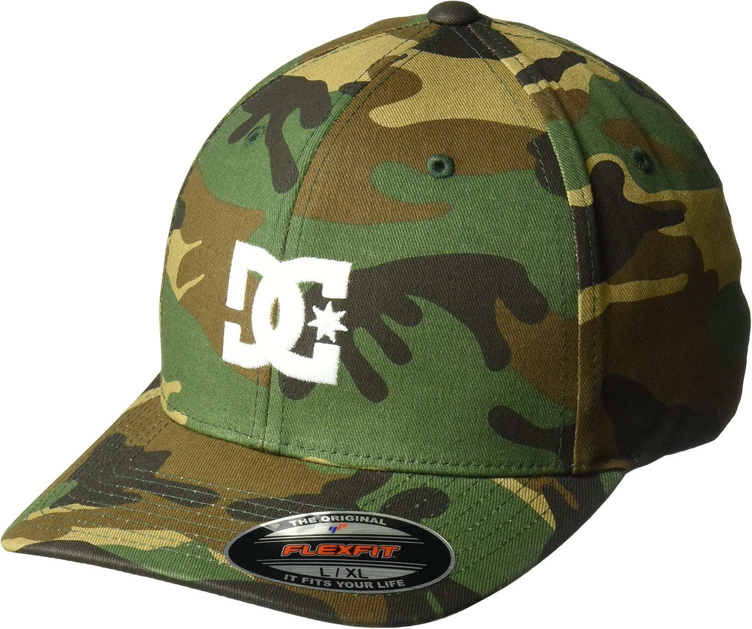 DC Men's Cap Star Flexfit Hat: Clothing