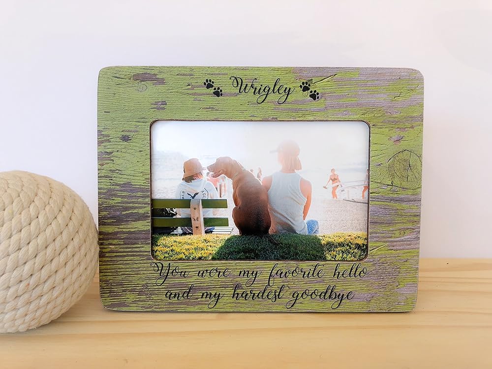 Pet loss Frame Pet Personalized Gift Dog loss