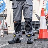Black Hammer Safety Boots Steel Toe Cap Leather S3 SRC Lightweight UK 10 view 3